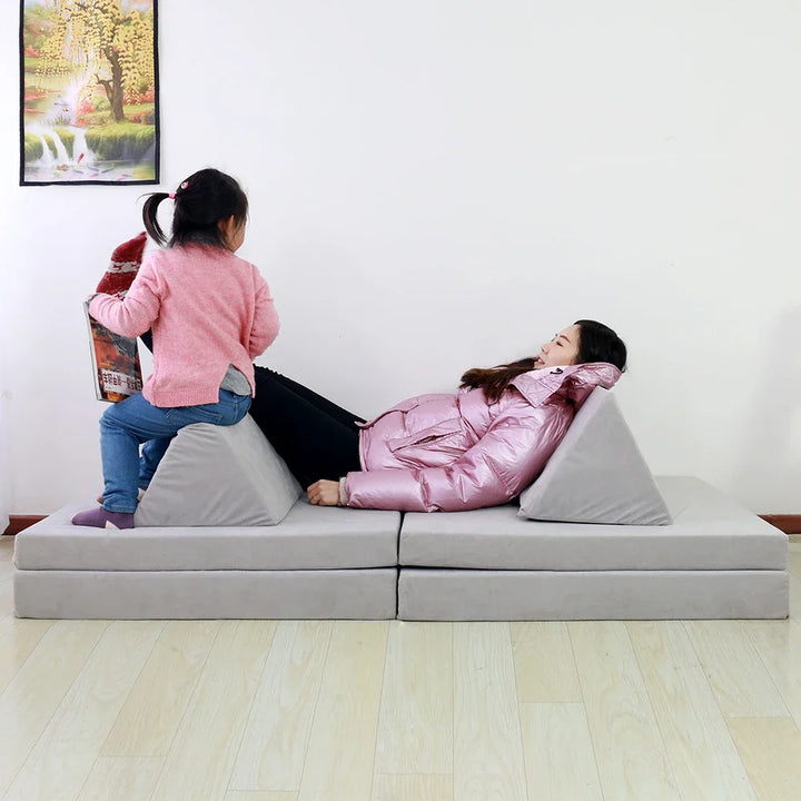 Factory Price Children's Sofas Play Couch Nugget Couches  Kids Sofa Building Toy Sofa Foam Couch