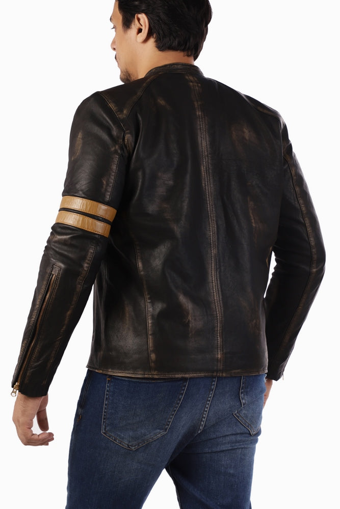 Genuine Lambskin Leather Jacket Black