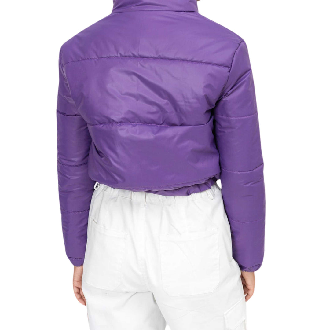 Cropped Puffer Jacket Purple