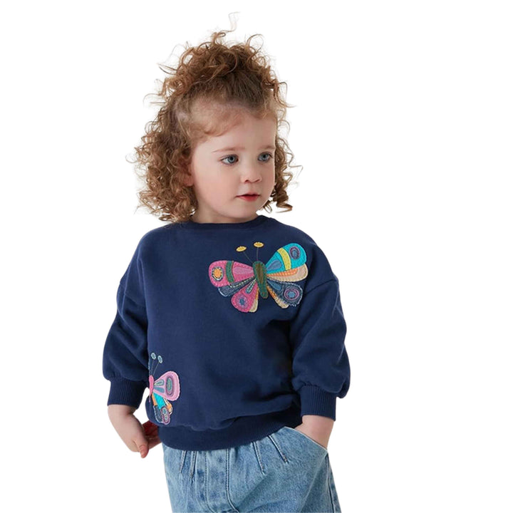Girls Jumpers Unicorn Cotton Crew Long Sleeved Toddler