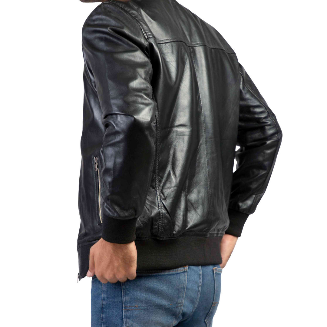 Black Men's Leather Jacket