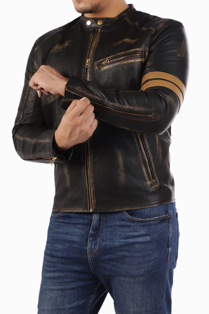 Genuine Lambskin Leather Jacket Black